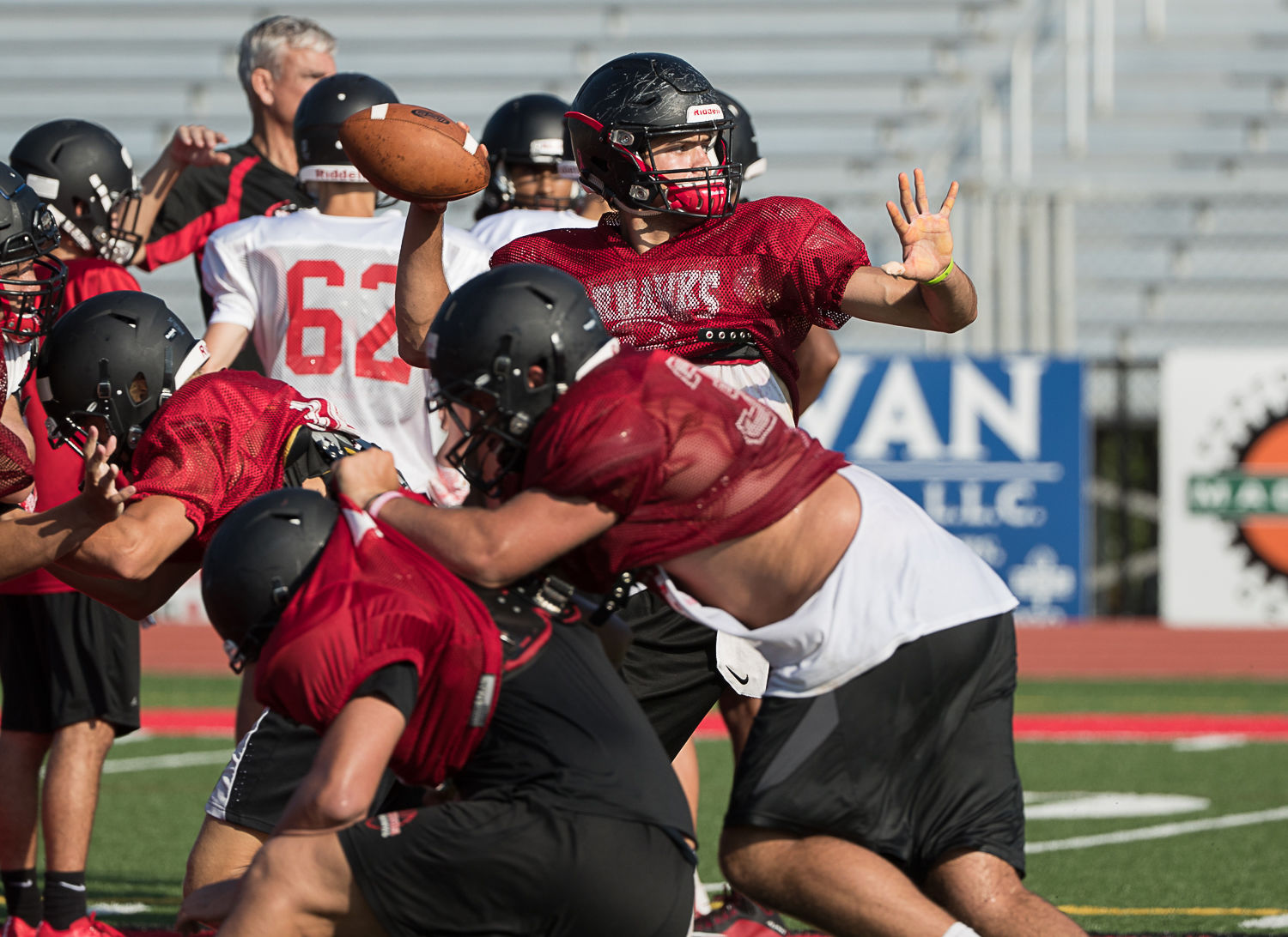 Madison football practice 8